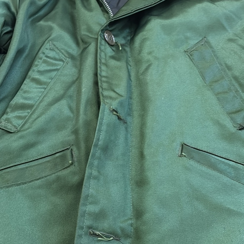 Vintage Green "Timber King" Military-Style Parka Jacket Medium Great Condition View 2